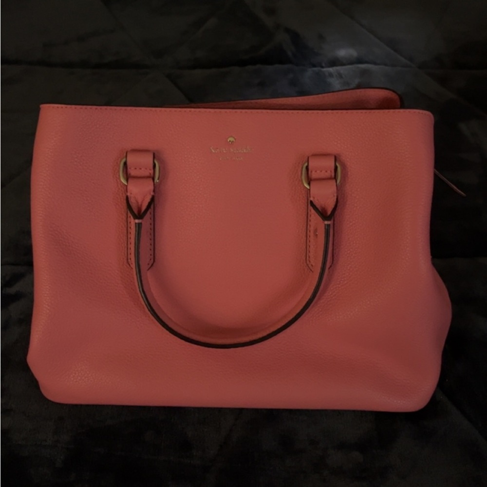 Kate spade coral color medium size satchel